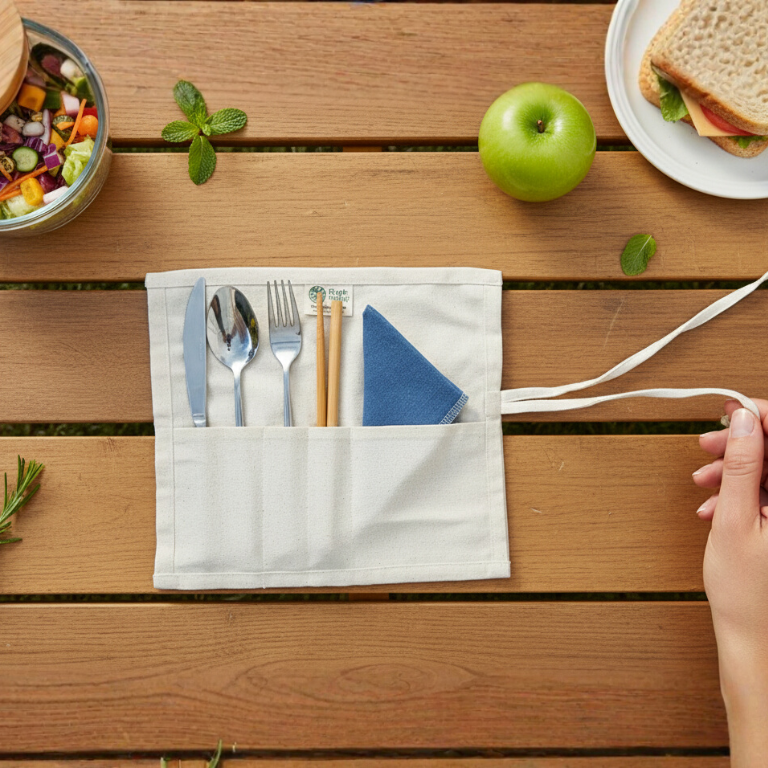 Certified Organic Cotton Utensil Sleeve