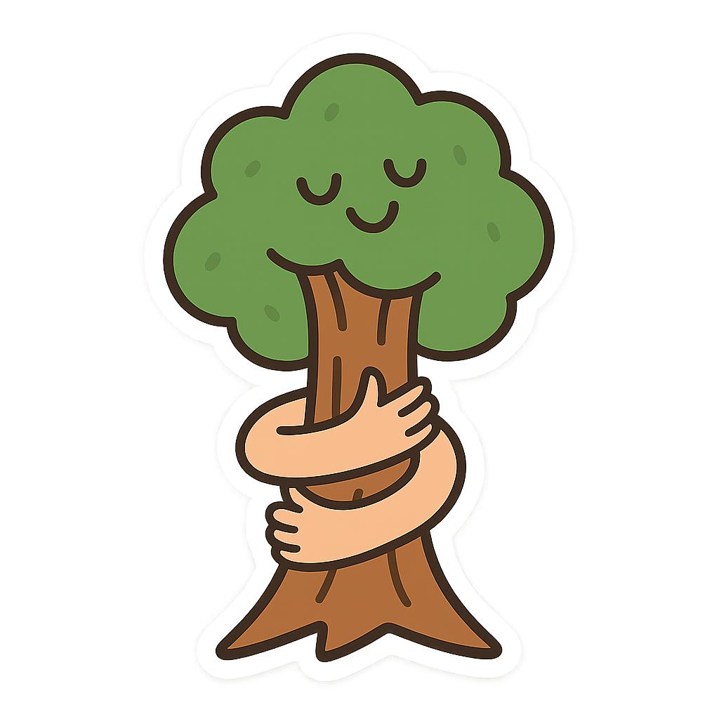 Tree Hugger Kraft Sticker