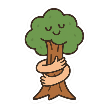 Tree Hugger Kraft Sticker