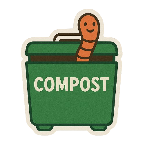 Composting Program Sticker Compost Kraft Sticker – BYOB Project