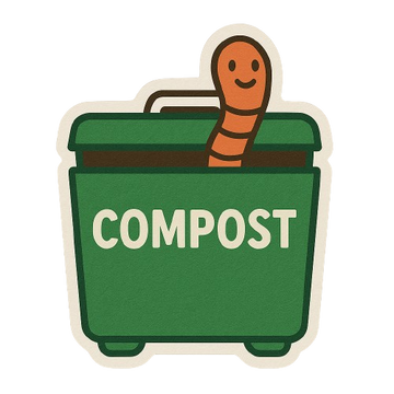 Compost Kraft Sticker