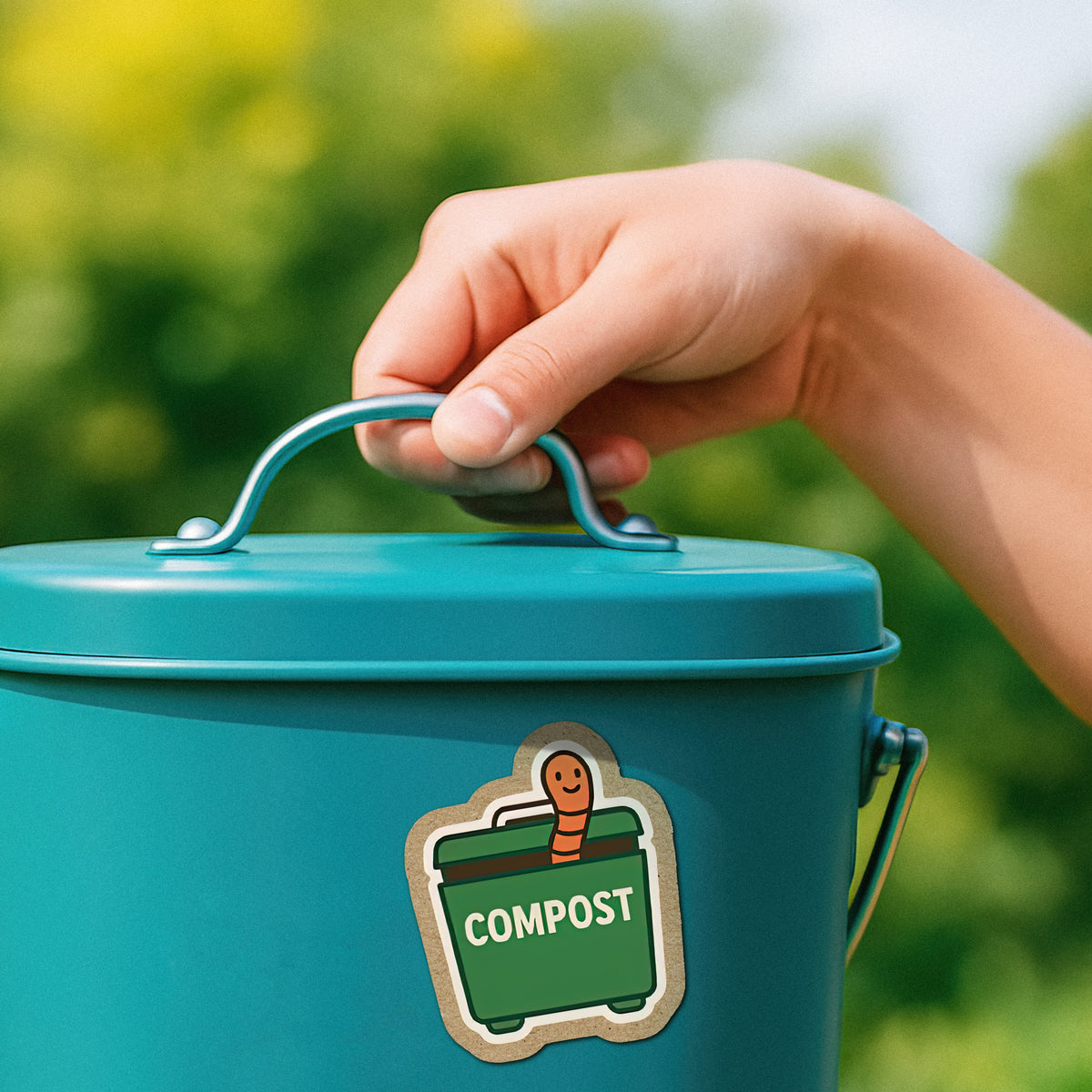 Composting Program Sticker Compost Kraft Sticker – BYOB Project