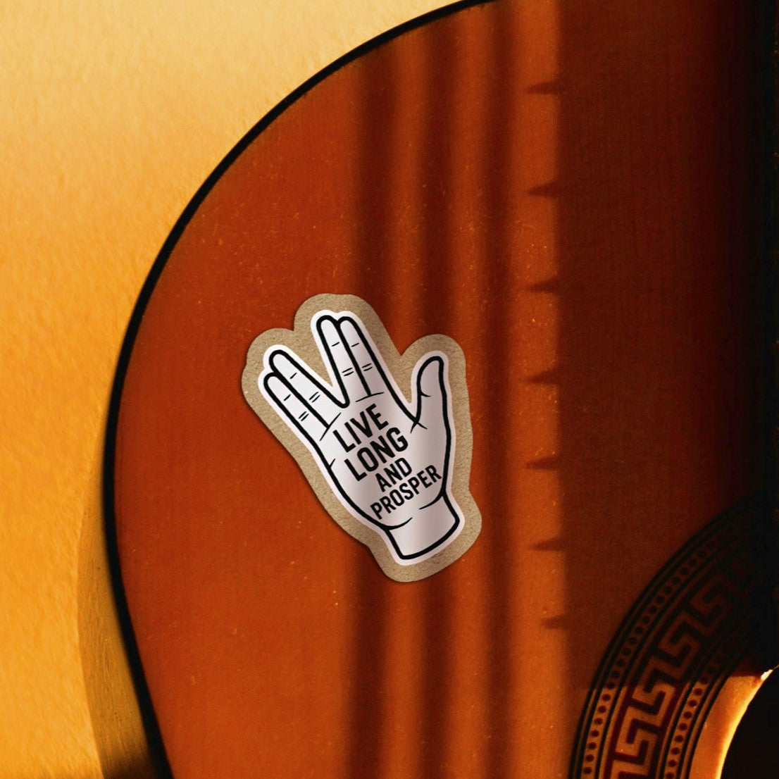 🖖 Vulcan Hand Kraft Sticker